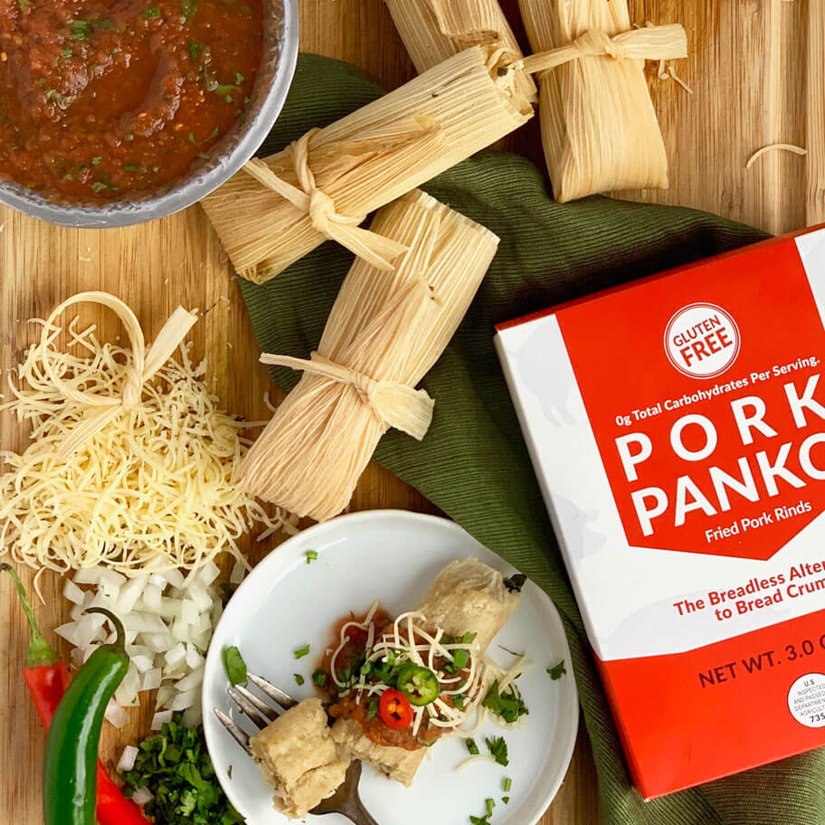 Low Carb Instant Pot Tamales with Pork Panko Masa