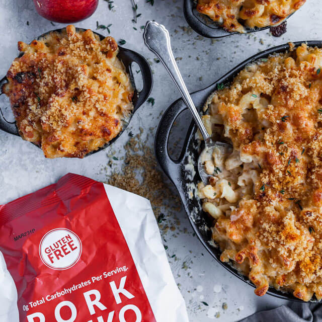 Pork Panko Crusted Mac N Cheese